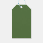 Sneeuwman met Kerstbomen Cadeaulabel (Achterkant)