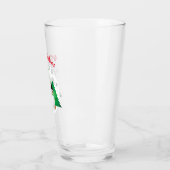 Sneeuwman met Kerstbomen / Kerstfeest Glas (Links)