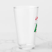 Sneeuwman met Kerstbomen / Kerstfeest Glas (Rechts)