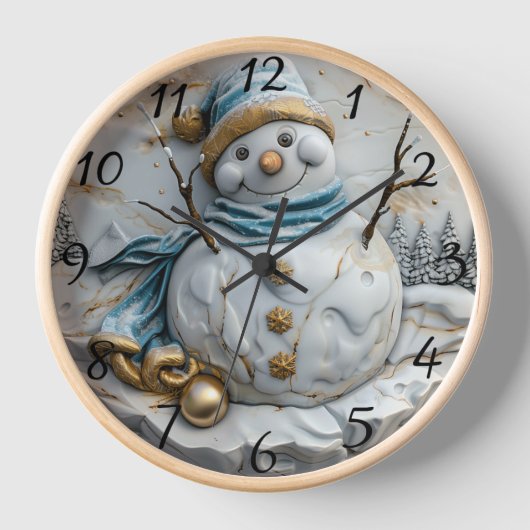 Sneeuwman met kerstsfeer (Voorkant)