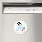 Sneeuwman met Kerstversiering Magneet (Insitu (Vaatwasser))