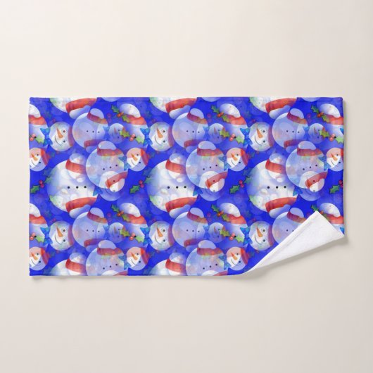 Sneeuwman met sjaal en Pet Bad Handdoek (Handdoek)