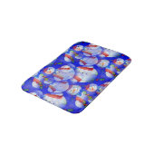 Sneeuwman met sjaal en Pet en boog Stropdas Badmat (Gekanteld)