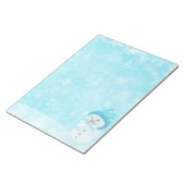 Sneeuwman met sneeuwvlokken - 11 x 8,5-inch Notiti Notitieblok (Schuin)