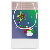Sneeuwman met Sterrenlicht Klein Cadeauzakje (Achterkant)