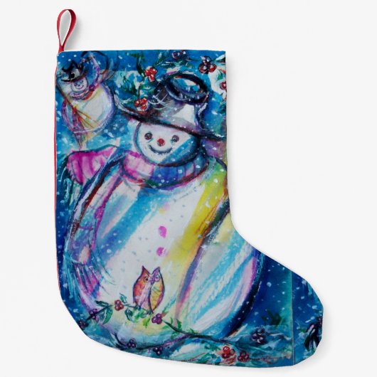 SNEEUWMAN MET UIL KLEINE KERSTSOK (Voorkant)