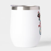 Sneeuwman met wijn Kerst Grappig Kerstcadeau (Rechts)