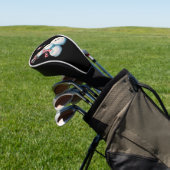 Sneeuwman met wijn Kerst Grappig Kerstcadeau Golfheadcover (Insitu)