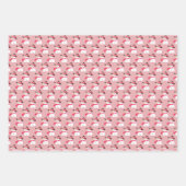 Sneeuwman met zacht roze inpakpapier vel (Voorkant 3)