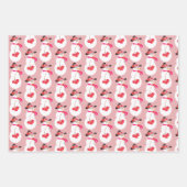 Sneeuwman met zacht roze inpakpapier vel (Voorkant)