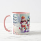 Sneeuwman mok met eigen naam – Kerstcadeau voor ma (Links)