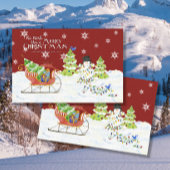 Sneeuwman naam voor prettige kerstkerstSanta Sleig Tissuepapier