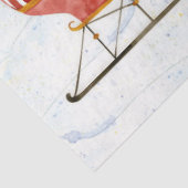 Sneeuwman naam voor prettige kerstkerstSanta Sleig Tissuepapier (Detail)