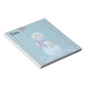 sneeuwman notitieblok (Schuin)