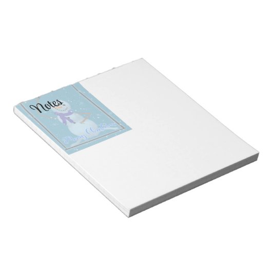 sneeuwman notitieblok (Schuin)