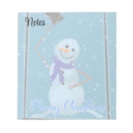 sneeuwman notitieblok