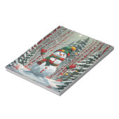 Sneeuwman Notitieblok (Linkerzijde)