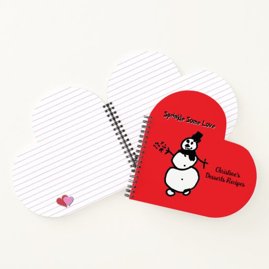 Sneeuwman  notitieboek (Binnen)