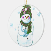 Sneeuwman Oma ornament (Links)