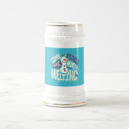 Sneeuwman ontwerp bierpul