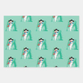 Sneeuwman ontworpen Patterned Inpakpapier Vel (Voorkant 3)
