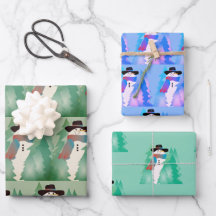 Sneeuwman ontworpen Patterned