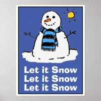 Sneeuwman op een zonnige winterdag. Christmas