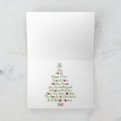 Sneeuwman op het strand feestdagen kaart (Binnen)