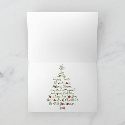 Sneeuwman op het strand feestdagen kaart (Binnen)