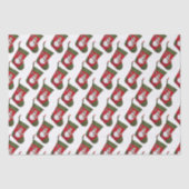 Sneeuwman op kerstkous tissuepapier (Voorkant)