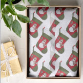 Sneeuwman op kerstkous tissuepapier