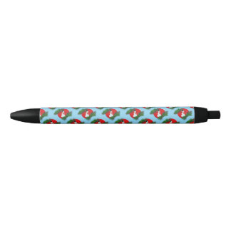 Sneeuwman op ornament zwarte inkt pen