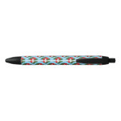 Sneeuwman op ornament zwarte inkt pen (Achterkant)