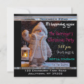 Sneeuwman op zoek naar jou op kerstavond kaart (Voorkant)