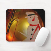 Sneeuwman Ornament met Vorst Muismat (Met muis)