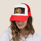 Sneeuwman Ornament met Vorst Trucker Pet (In situ)