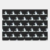 Sneeuwman Patterns Curly Trees Neutral Christmas Inpakpapier Vel (Voorkant 2)
