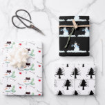Sneeuwman Patterns Curly Trees Neutral Christmas Inpakpapier Vel<br><div class="desc">Neutraal zwart-wit kerstinpakpapier. Elk vel in deze set bevat een ander ontwerp. Achtergrondkleuren zijn wit of zwart. Het onzichtbare sneeuwman ontwerp heeft rode en groene kleuren en de andere sneeuwman heeft een blauwe sjaal. Het boompatroon is alleen zwart-wit. De design werken voor alle familieleden, vrienden en collega's. Alle design zijn...</div>
