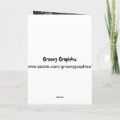 Sneeuwman & Pauw Veer Grens Kerst Kaart (Achterkant)