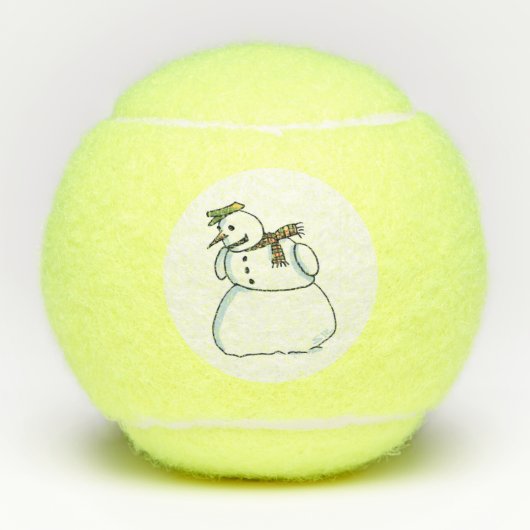 Sneeuwman Penn tennisballen (Voorkant)