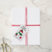 Sneeuwman Persoonlijk Cadeaulabel (Met Touw)