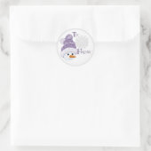 Sneeuwman pet Gift label (Tas)