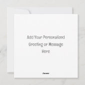 Sneeuwman & Pinguïn #3 Aangepaste Nieuwigheid Kers Feestdagenkaart (Achterkant)