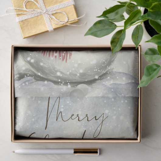 Sneeuwman Plaid Winter Christmas Tissue Paper Tissuepapier (Geschenk)