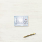 Sneeuwman post het notitieblok post-it® notes (Op bureau)