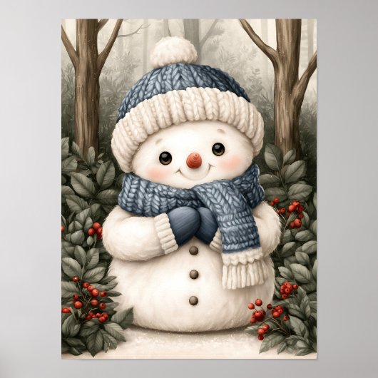 Sneeuwman Poster (Voorkant)