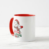 Sneeuwman Prettig kerstfeest Mok (Voorkant links)