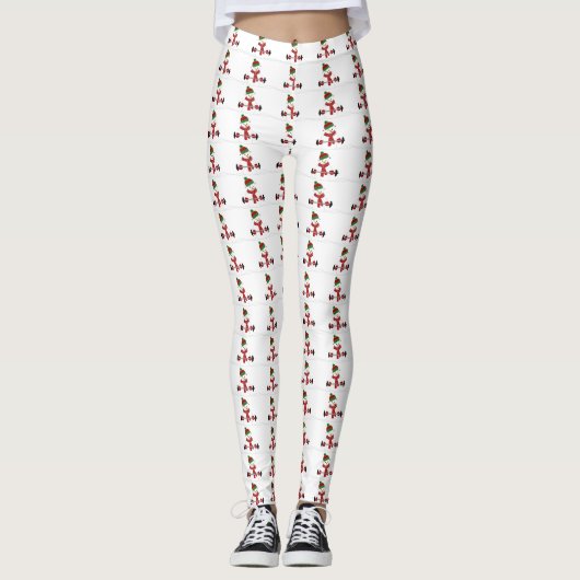 Sneeuwman Pumping Iron Leggings (Voorkant)