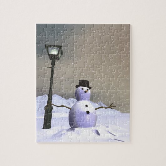 SneeuwMan Puzzle Legpuzzel (Verticaal)