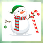 Sneeuwman Raamsticker (Vel 3)